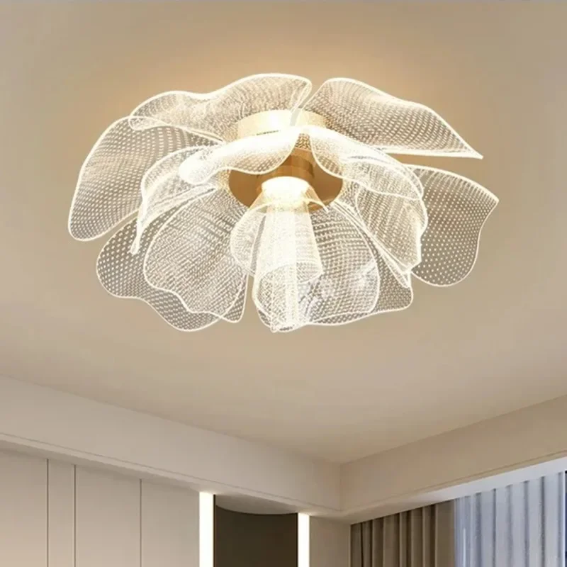 Interior Design Years - Simple Luxurious LED Ceiling Light Flower