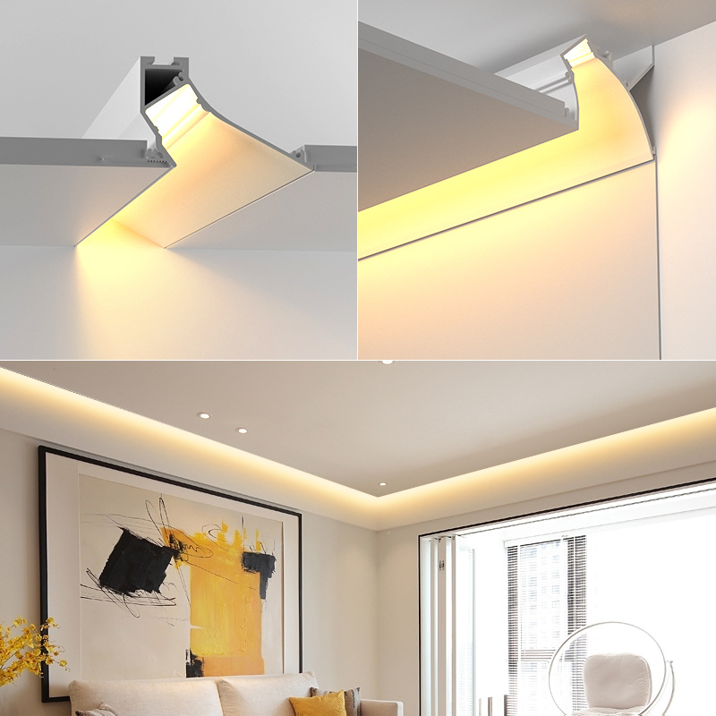 Interior Design Elements - Modern Recessed Aluminum Profile Led Light