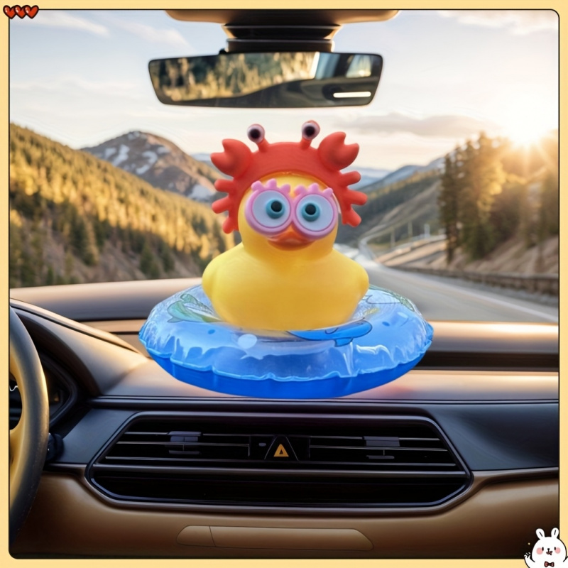 Interior Design Texture - 1pc Cute Duck Design Car Accessory,