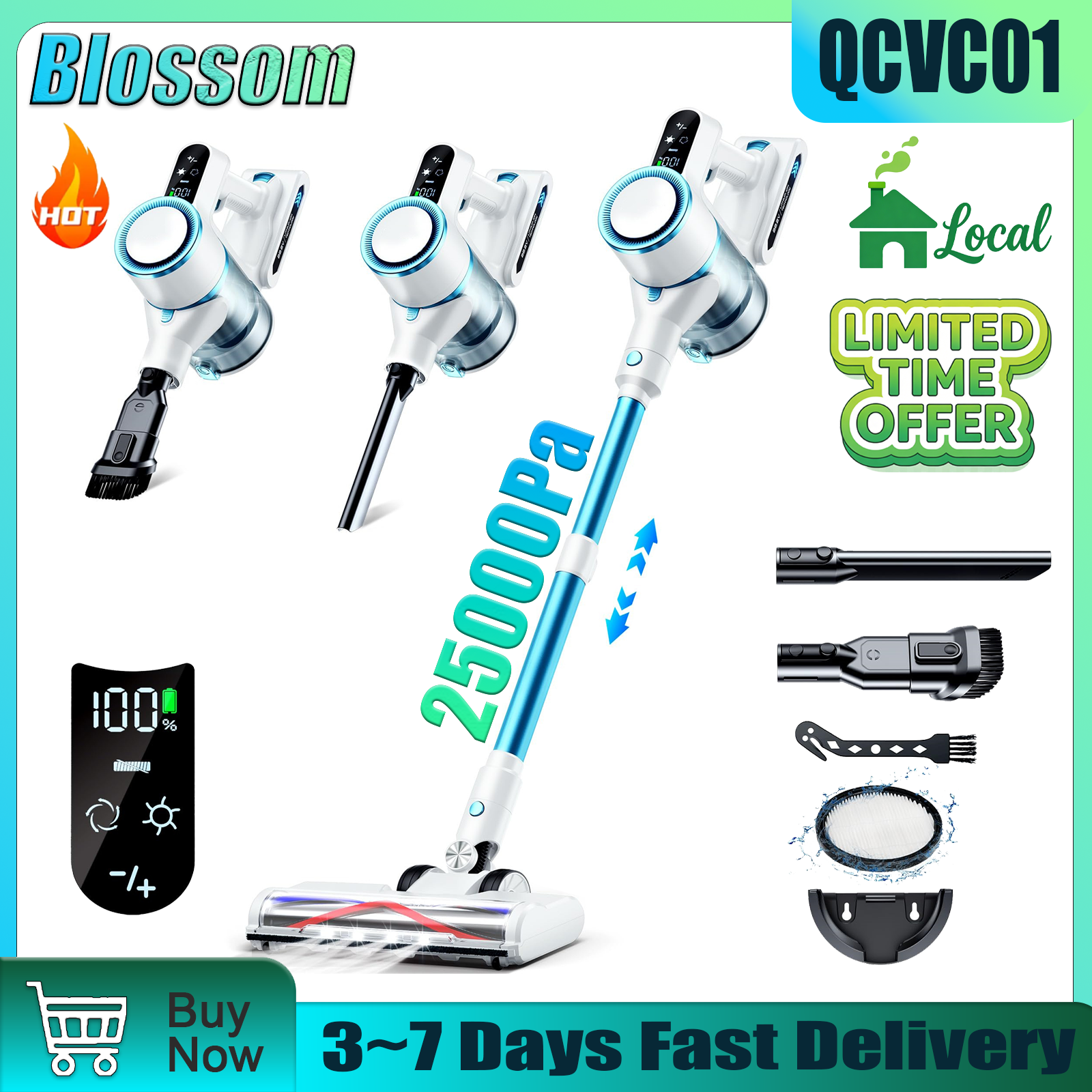 Blossom QCVC01 Wireless Vacuum - đánh giá và giá Interior Design Type