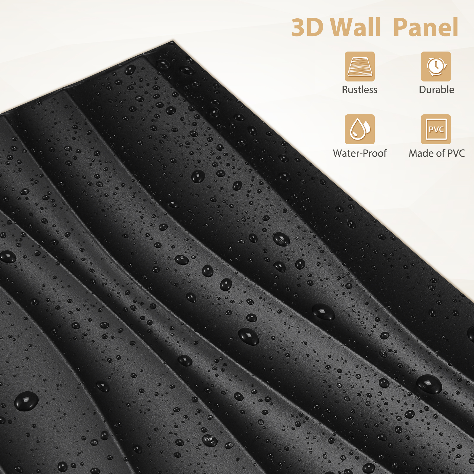 3D Wall Panels PVC Wave Design - đánh giá và giá Interior Design With Wallpaper