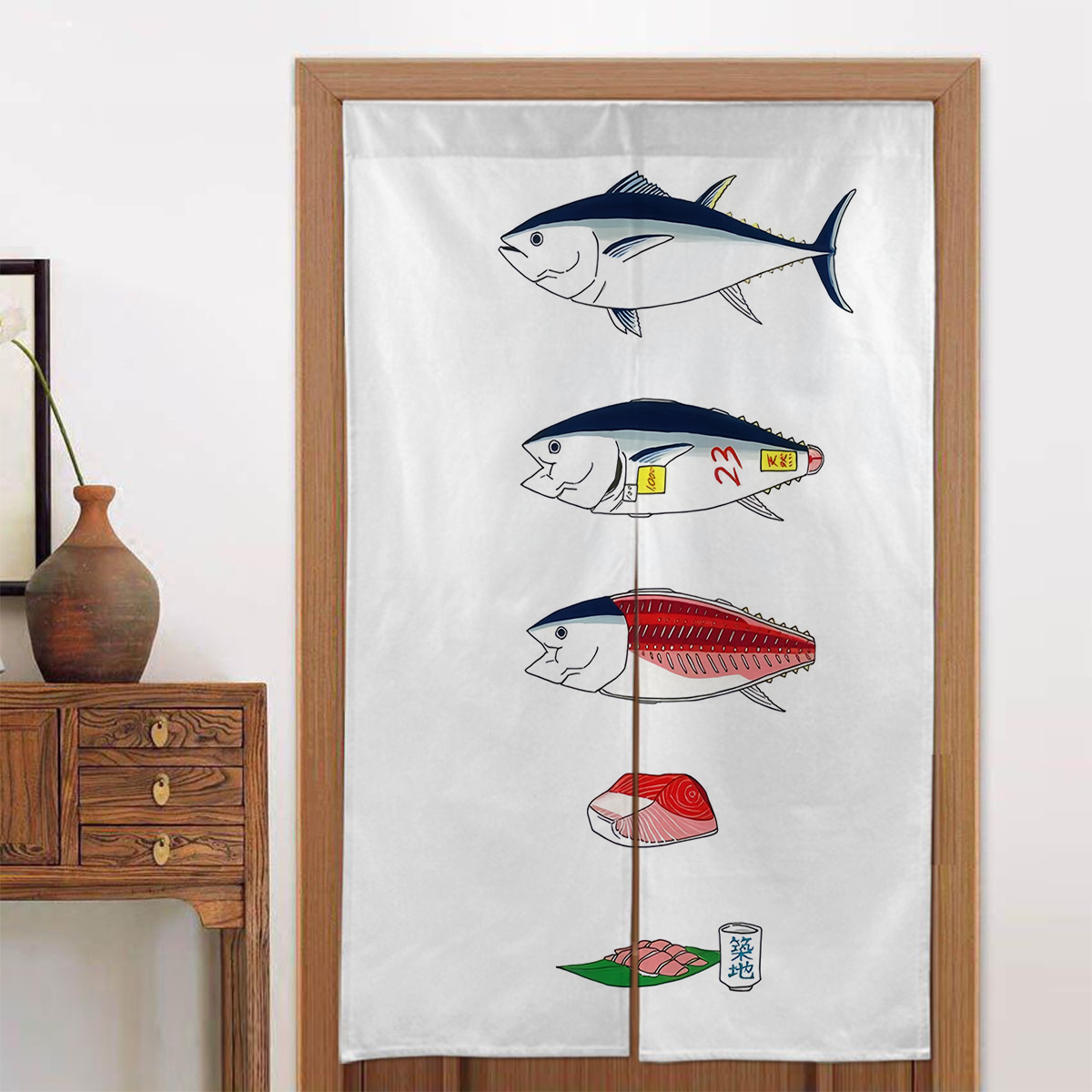 1pc Japanese Door Curtain, Jap - đánh giá và giá Interior Design Elements