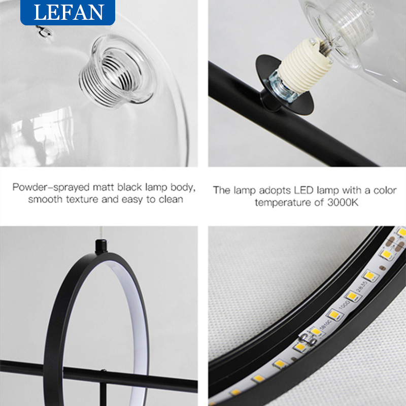 Nordic Style Modern Ring Glass - đánh giá và giá Interior Design Elements