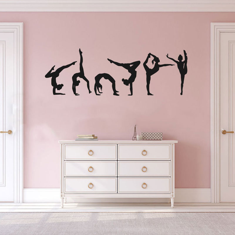 Set of 6 Gymnast Gymnastics Wa - đánh giá và giá Interior Design With Wallpaper