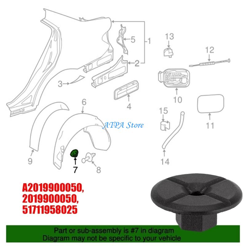 U13C Interior Trim Clips For W - đánh giá và giá Interior Design Type